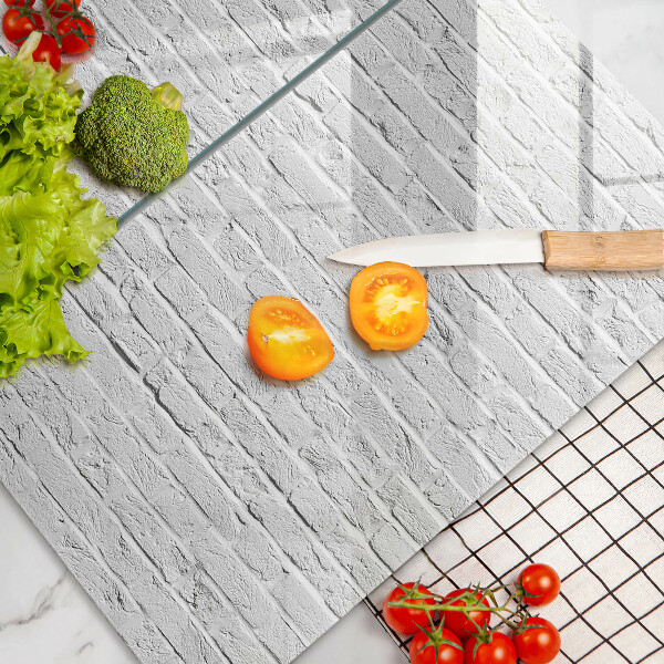 Skleněná deska za sporák Cihlová zeď