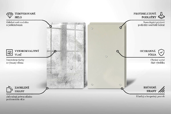 Deska za sporák Betonová textura