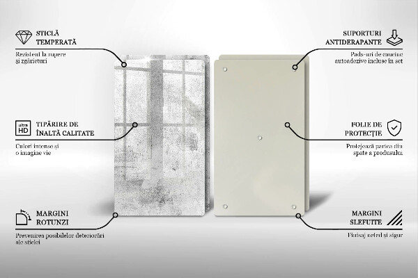 Deska za sporák Betonová textura