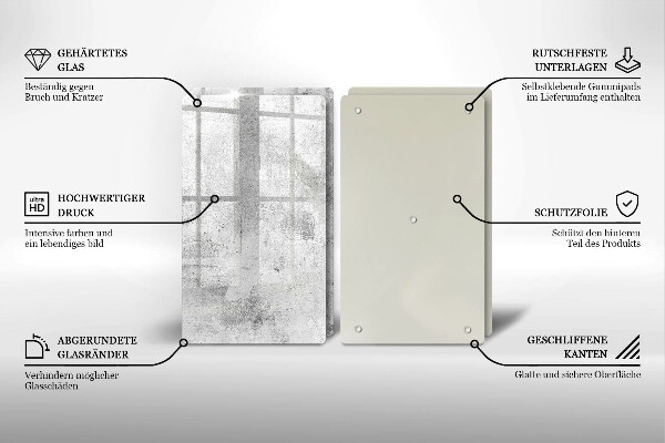 Deska za sporák Betonová textura