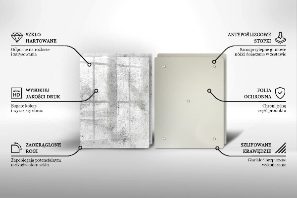 Deska za sporák Betonová textura