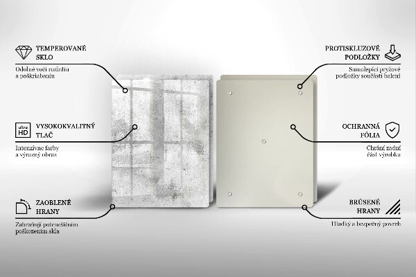 Deska za sporák Betonová textura