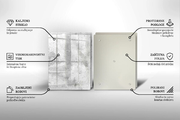 Deska za sporák Betonová textura