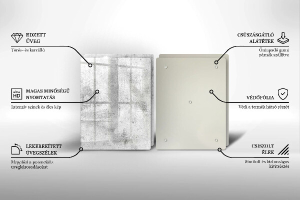 Deska za sporák Betonová textura