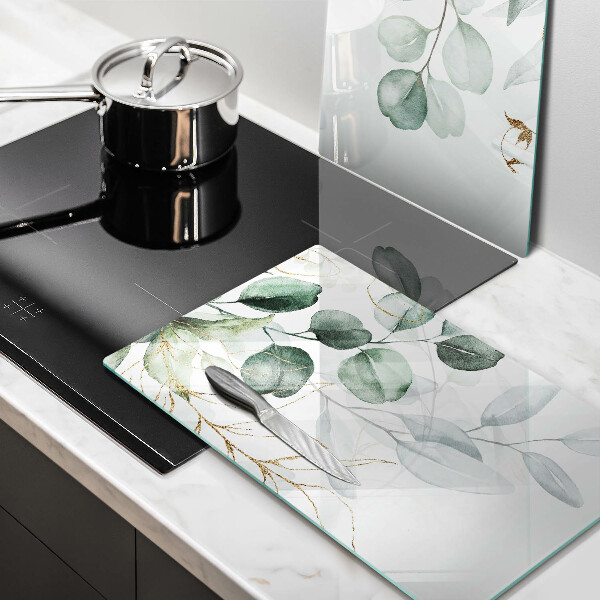 Sklo za varnou desku Malované rostliny