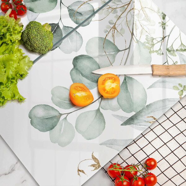 Sklo za varnou desku Malované rostliny