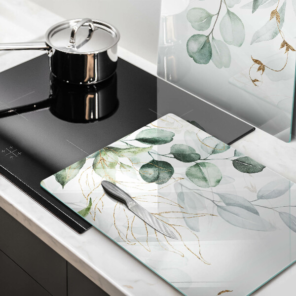 Sklo za varnou desku Malované rostliny