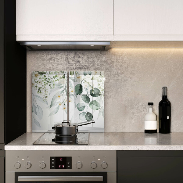 Sklo za varnou desku Akvarel rostliny