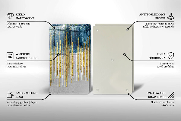 Sklo za varnou desku Designérská abstrakce