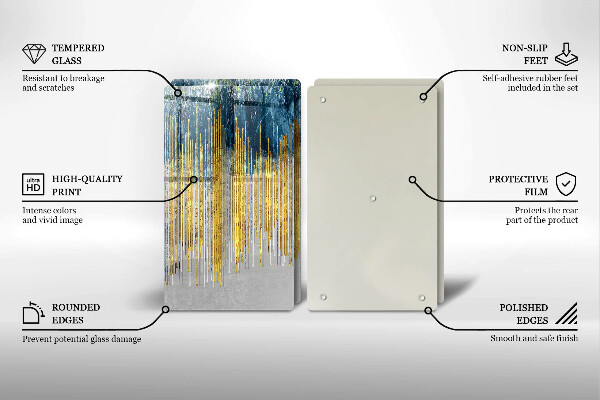 Sklo za varnou desku Designérská abstrakce