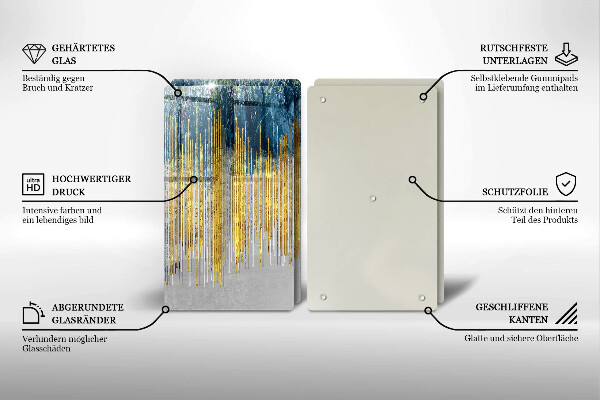 Sklo za varnou desku Designérská abstrakce