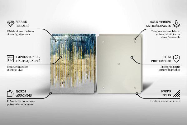 Sklo za varnou desku Designérská abstrakce