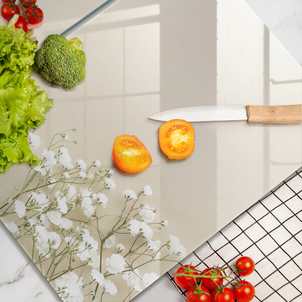 Sklo za varnou desku Sádrové boho květiny