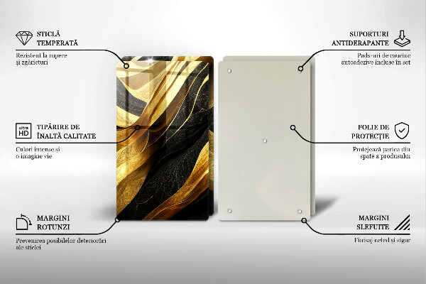 Sklo za varnou desku Elegantní abstrakce