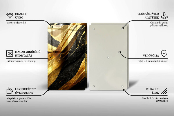 Sklo za varnou desku Elegantní abstrakce