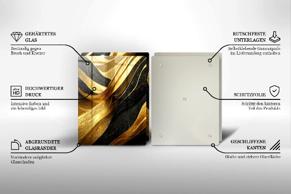 Sklo za varnou desku Elegantní abstrakce