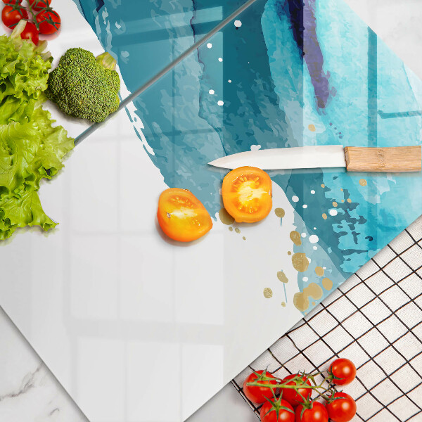 Sklo za varnou desku Modré skvrny