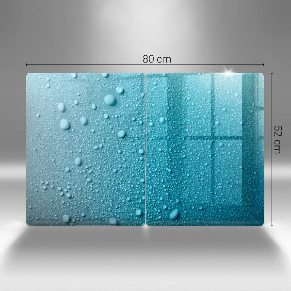 Sklo za varnou desku Kapky vody