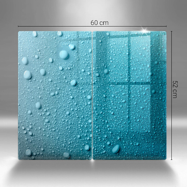 Sklo za varnou desku Kapky vody