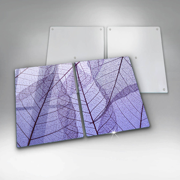 Sklo za varnou desku Listy s žilnatinou