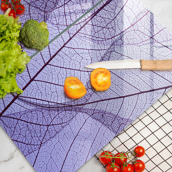 Sklo za varnou desku Listy s žilnatinou