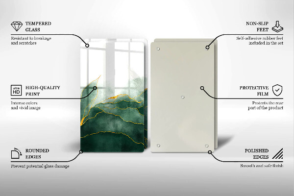 Sklo za varnou desku Abstraktní příroda