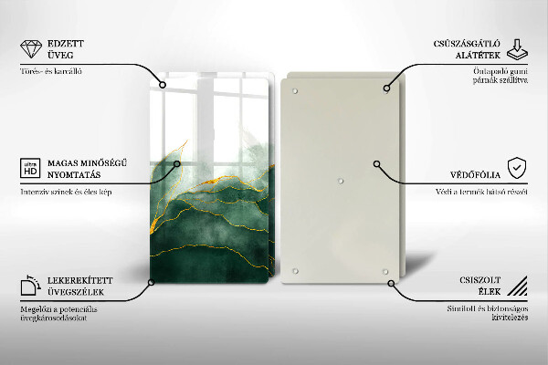 Sklo za varnou desku Abstraktní příroda