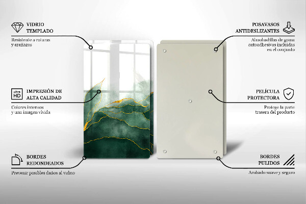 Sklo za varnou desku Abstraktní příroda