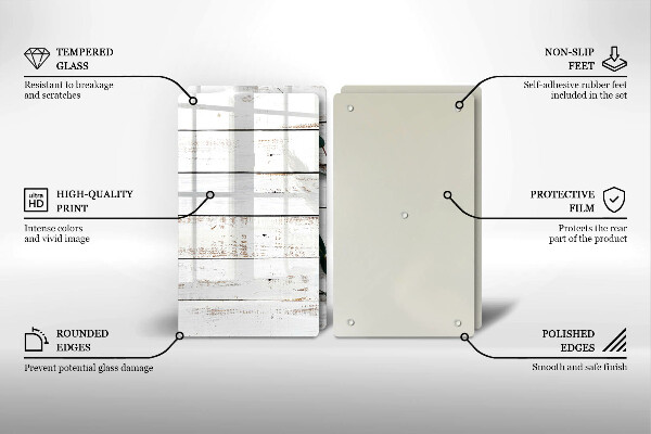 Sklo za varnou desku Staré desky a listy