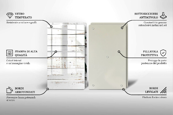 Sklo za varnou desku Staré desky a listy
