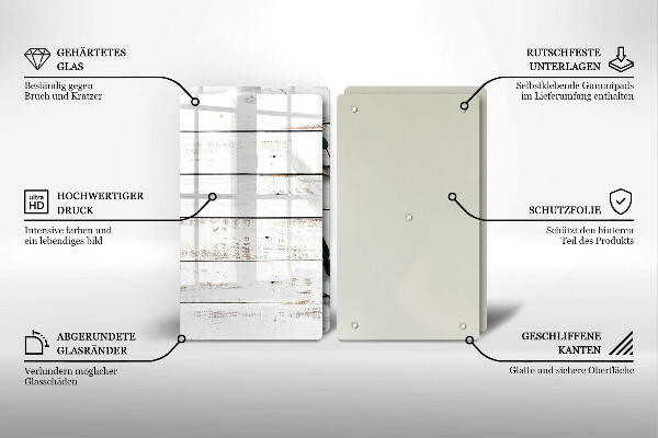 Sklo za varnou desku Staré desky a listy