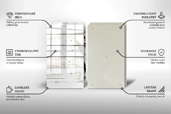 Sklo za varnou desku Staré desky a listy