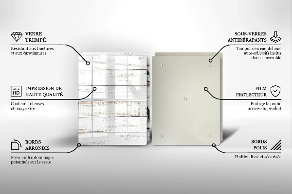 Sklo za varnou desku Staré desky a listy