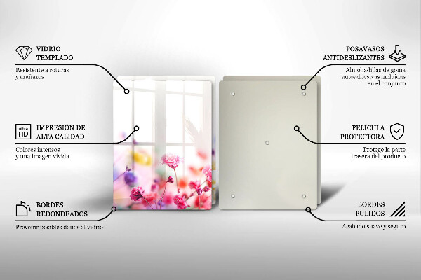 Sklo za varnou desku Květinová louka