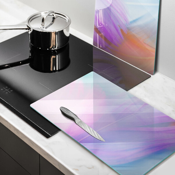 Sklo za varnou desku Pastelové peří