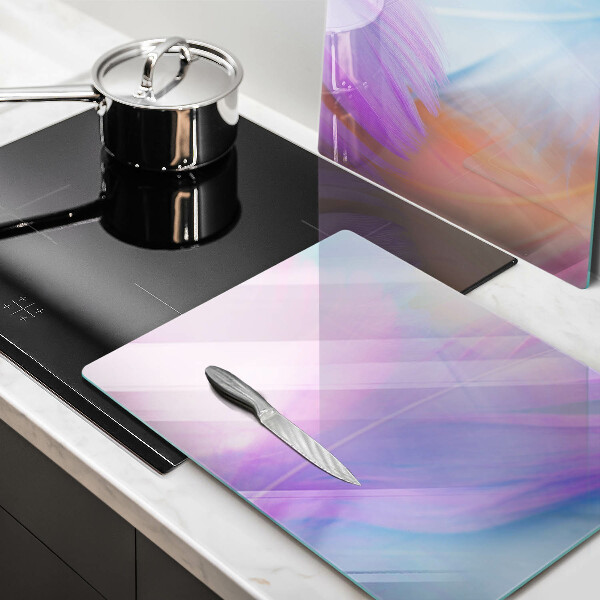 Sklo za varnou desku Pastelové peří