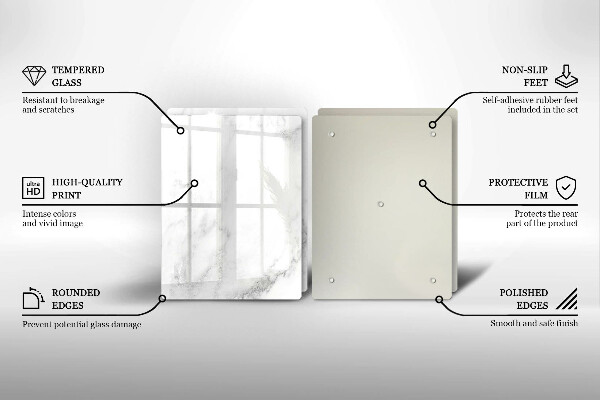 Sklo za varnou desku Moderní mramor