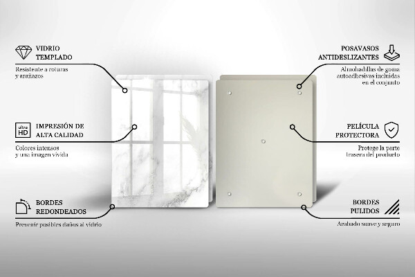 Sklo za varnou desku Moderní mramor