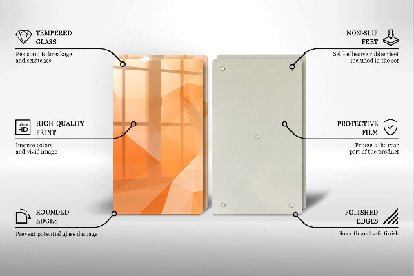 Sklo za varnou desku Geometrické pozadí