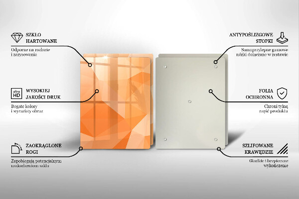 Sklo za varnou desku Geometrické pozadí