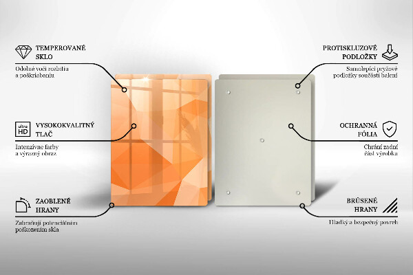 Sklo za varnou desku Geometrické pozadí