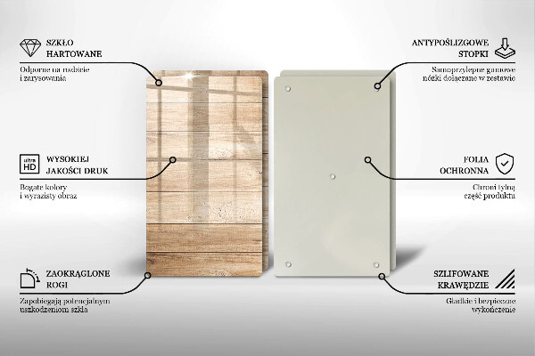 Sklo za varnou desku Dřevěná prkna