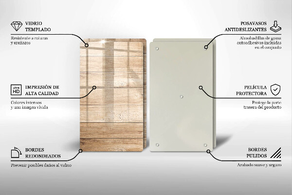 Sklo za varnou desku Dřevěná prkna