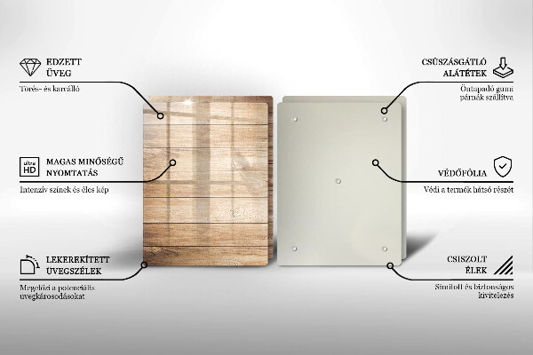 Sklo za varnou desku Dřevěná prkna