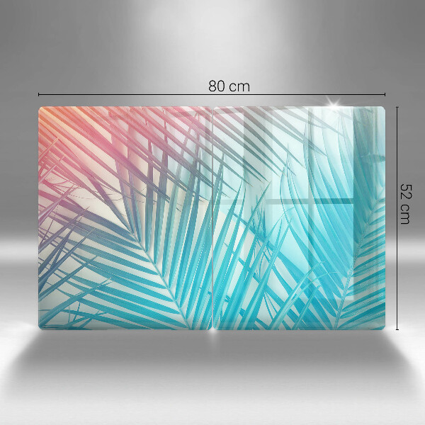 Sklo za varnou desku Pastelové listy