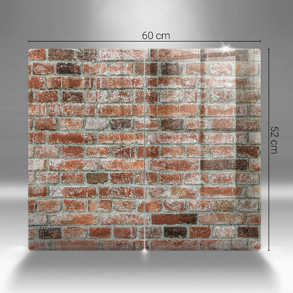Sklo za varnou desku Stará cihlová zeď