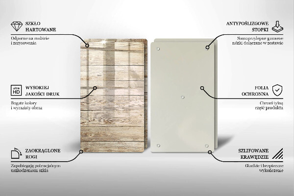 Sklo za varnou desku Dřevěná prkna