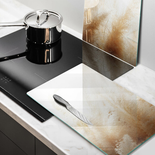 Skleněná deska za sporák Pampová tráva