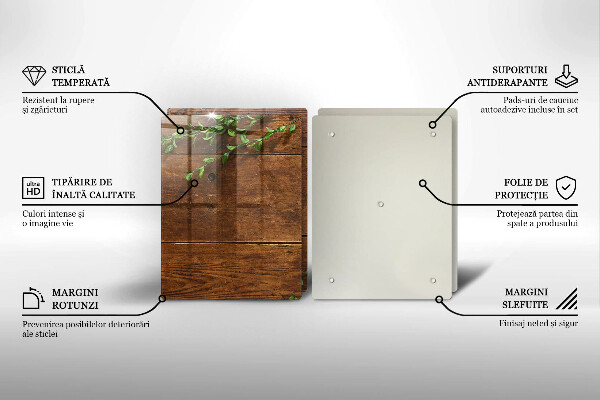 Skleněná deska za sporák Dřevěné desky a listy