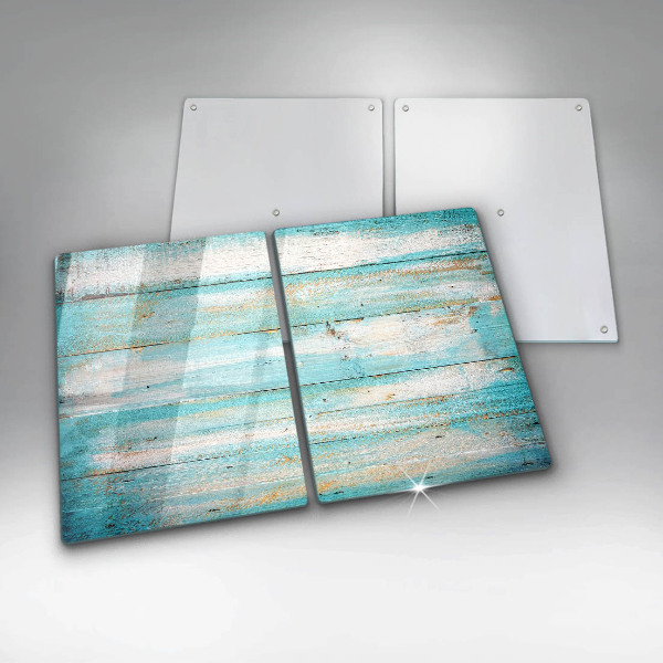 Skleněná deska za sporák Vintage dřevěné desky